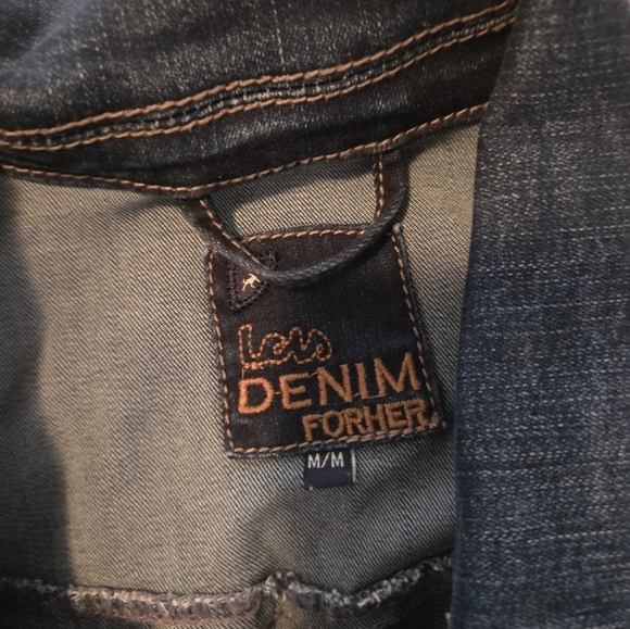 Lee Dark Blue Women's Jean Jacket - Picture 3 of 3